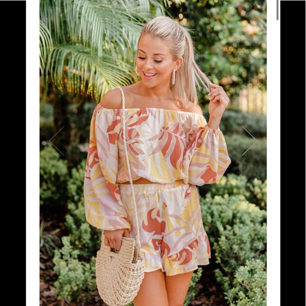 Pink lily two piece set